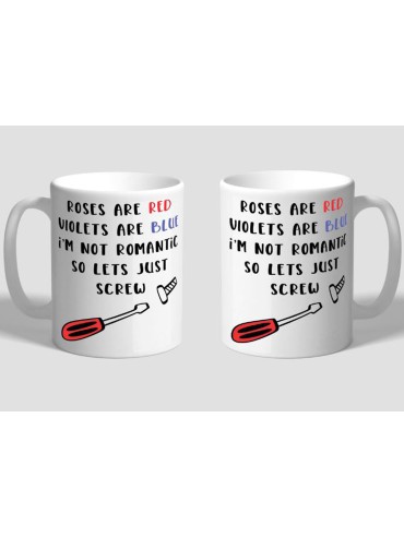 Valentines mug lets screw rude 